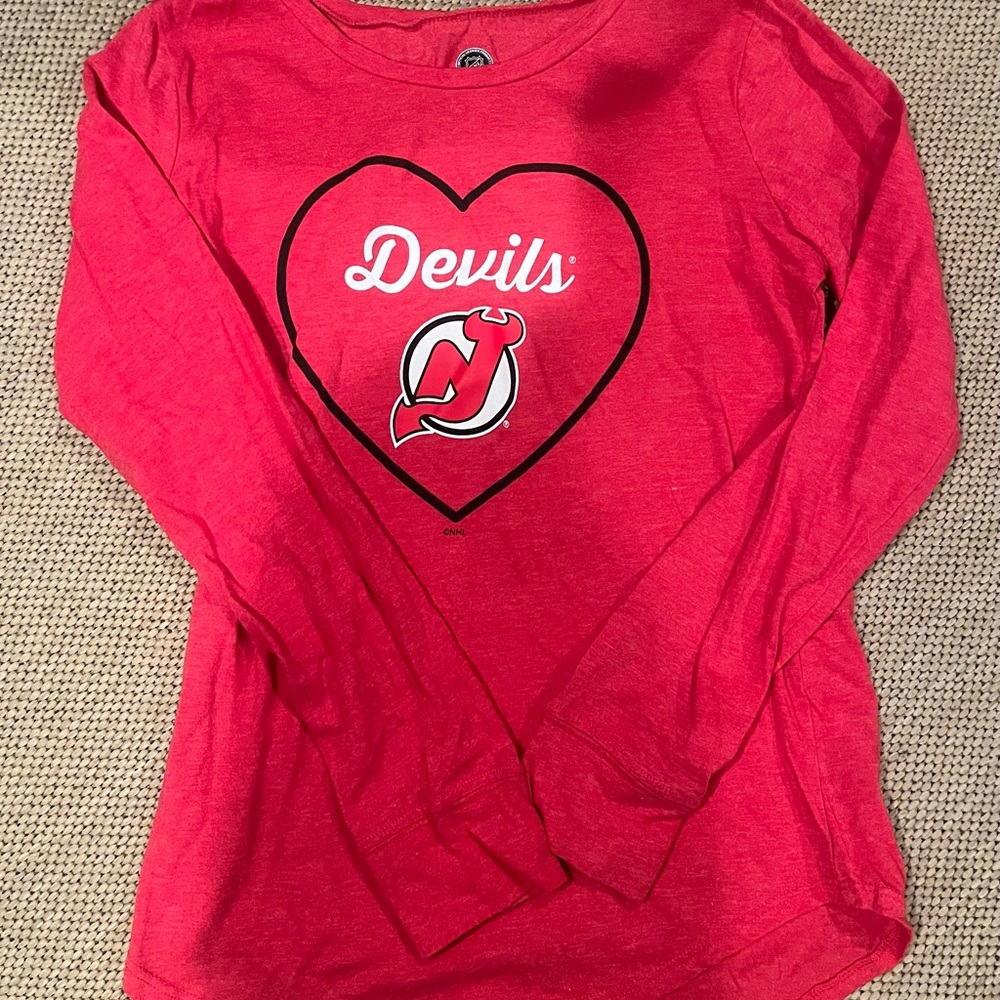 Devils Kids Red Long Sleeve Shirt